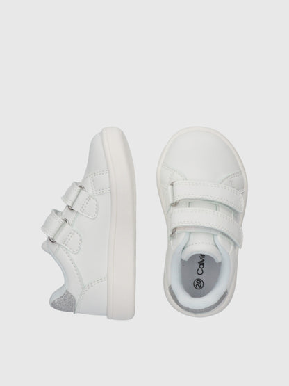 CALVIN KLEIN KIDS LOW CUT VELCRO SNEAKERS