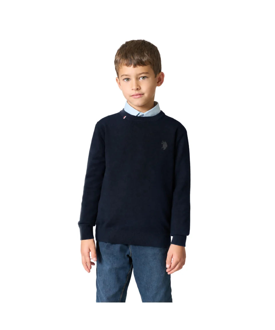 U.S POLO ASSN KIDS FINE-KNIT BLEND SWEATER