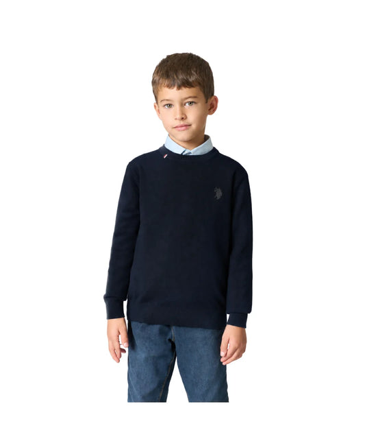 U.S POLO ASSN KIDS FINE-KNIT BLEND SWEATER