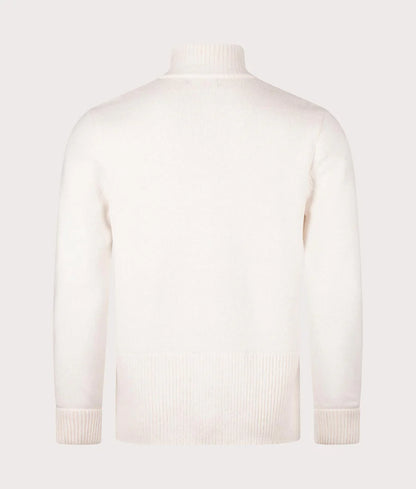 FRED PERRY CHUNKY RIB ZIP THROUGH KNITTED CARDIGAN