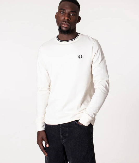 FRED PERRY TWIN TIPPED LS T SHIRT