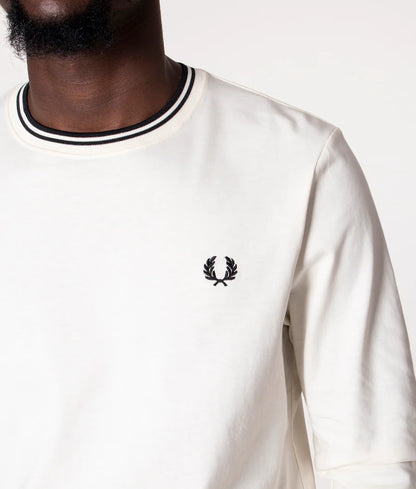FRED PERRY TWIN TIPPED LS T SHIRT