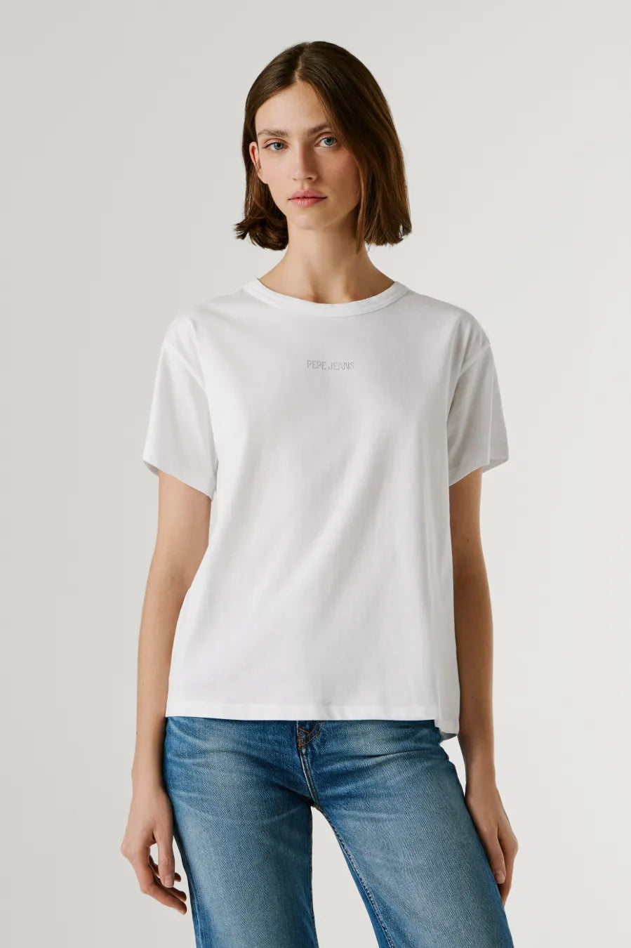 PEPE JEANS WOMAN MIA LOGO T SHIRT