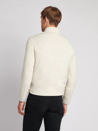 U.S POLO ASSN HALF-ZIP SWEATER IN COTTON & CASHMERE BLEND