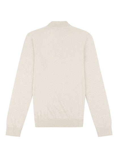 U.S POLO ASSN HALF-ZIP SWEATER IN COTTON & CASHMERE BLEND