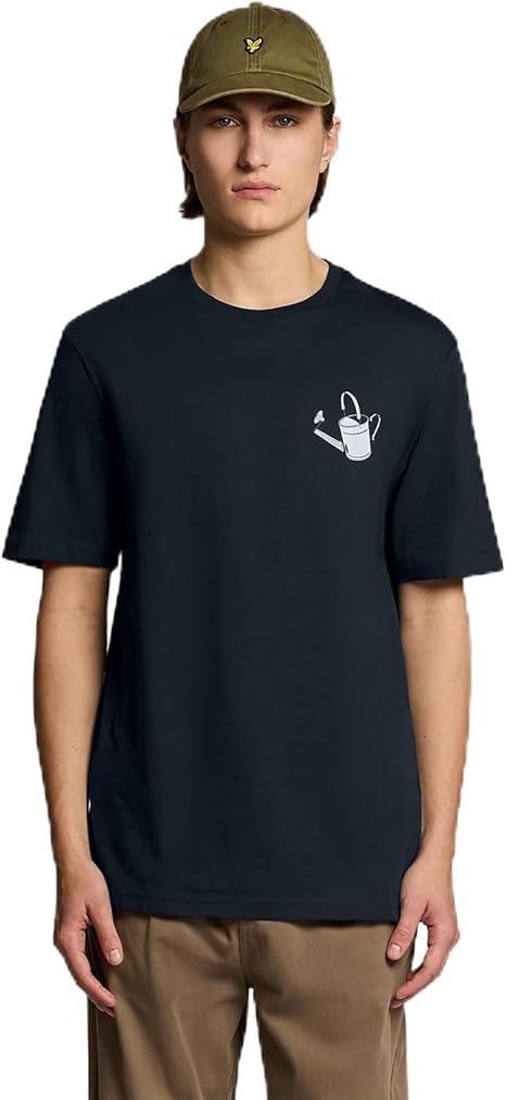 LYLE & SCOTT CAN WATERING PRINT T SHIRT