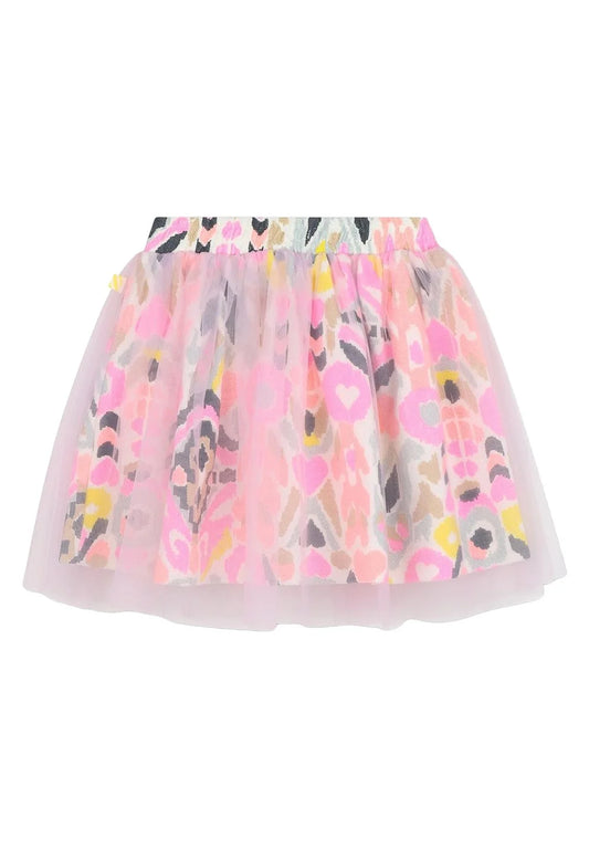 BILLIEBLUSH GIRLS LAYERED PRINTED TULLE SKIRT