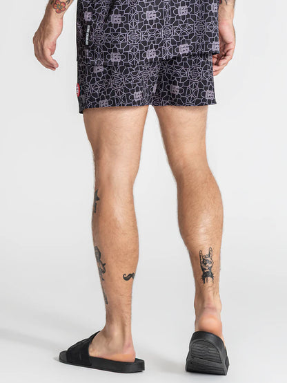 GIANNI KAVANAGH TILED SWIMSHORTS