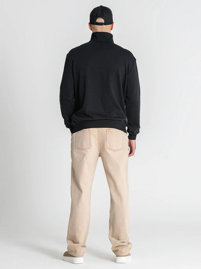 GIANNI KAVANAGH BLACK BRITISH ZIP SWEATSHIRT