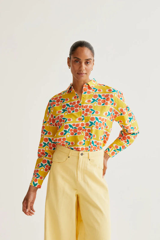 COMPANIA FANTASTICA CITRUS PRINT SHIRT
