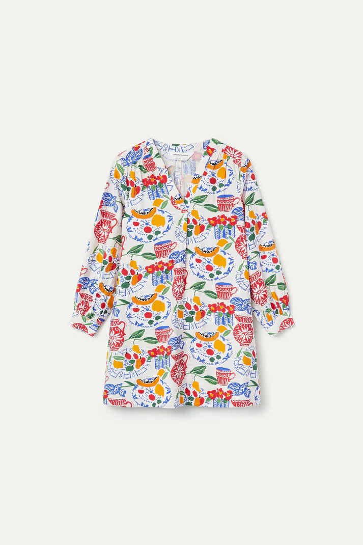 COMPANIA FANTASTICA LUSH PRINT SHORT DRESS