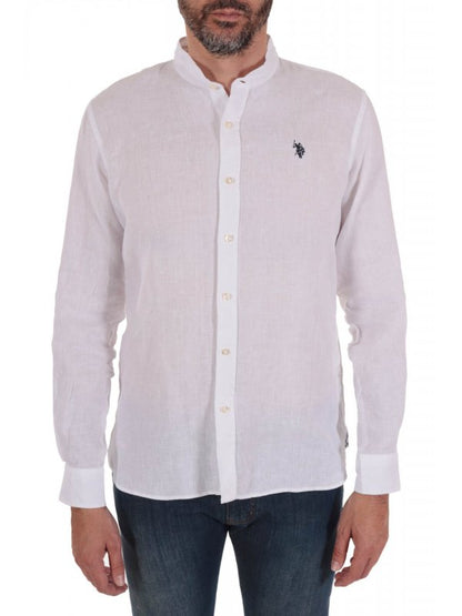 U.S POLO ASSN ROUND COLLAR ADAM LINEN SHIRT