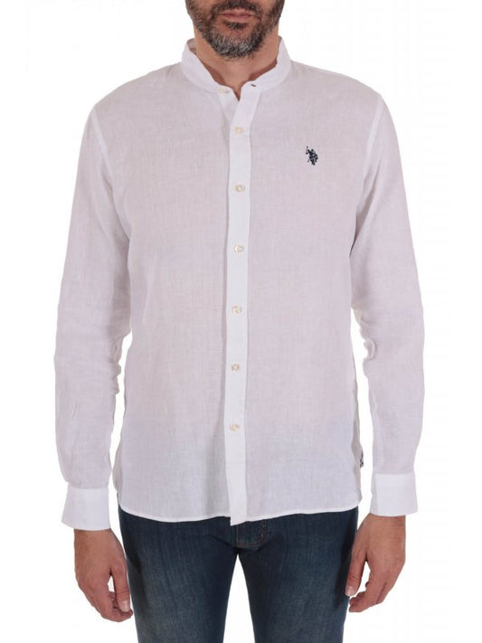 U.S POLO ASSN ROUND COLLAR ADAM LINEN SHIRT