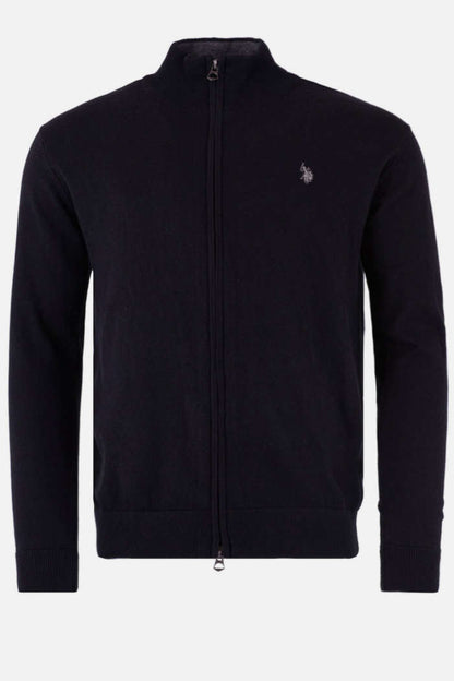 US POLO ASSN MEN LEO FULL ZIP KNITTED CARDIGAN
