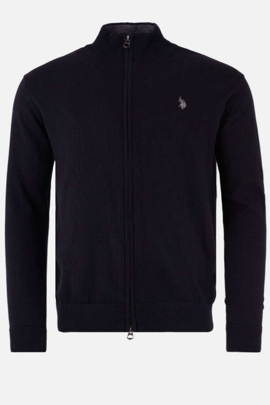 US POLO ASSN MEN LEO FULL ZIP KNITTED CARDIGAN