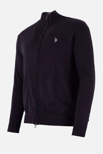 US POLO ASSN MEN LEO FULL ZIP KNITTED CARDIGAN