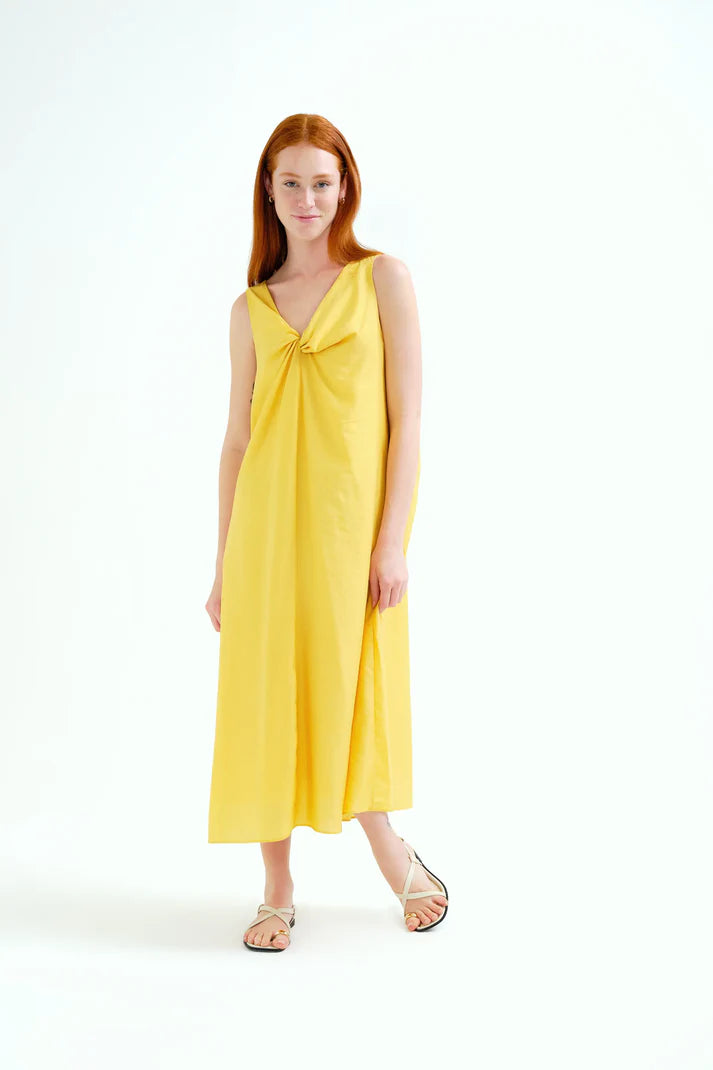 COMPANIA FANTASTICA KNOTTED DETAIL DRESS