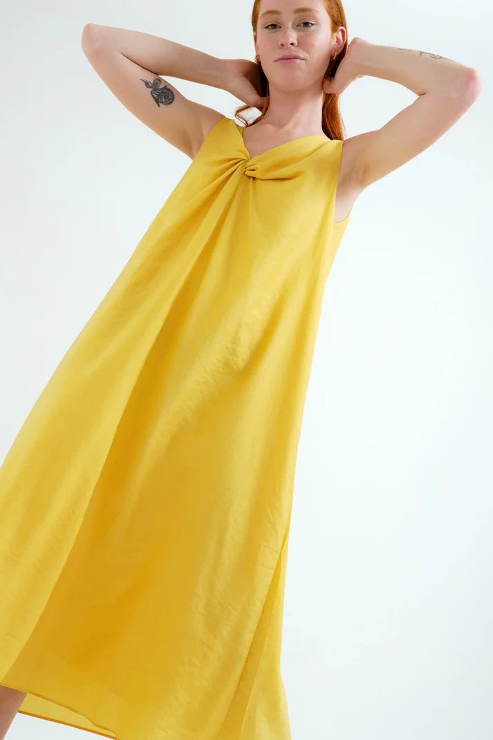 COMPANIA FANTASTICA KNOTTED DETAIL DRESS