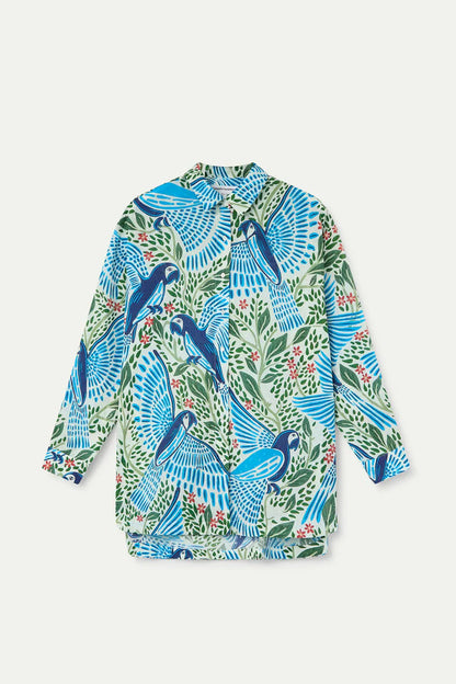 COMPANIA FANTASTICA PARROT PRINT SHIRT