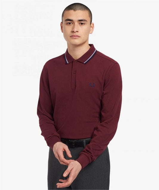FRED PERRY LS TWIN TIPPED SHIRT