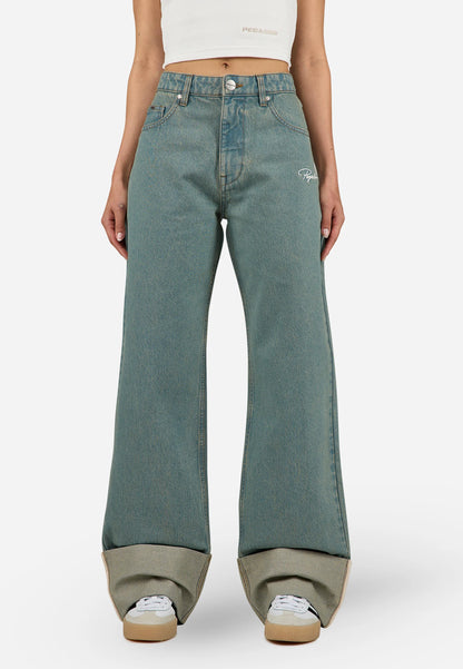 PEGADOR WOMAN OVERSIZED WASHED JEANS