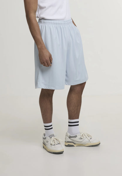 KARL KANI SHADOW PINSTRIPE SHORTS