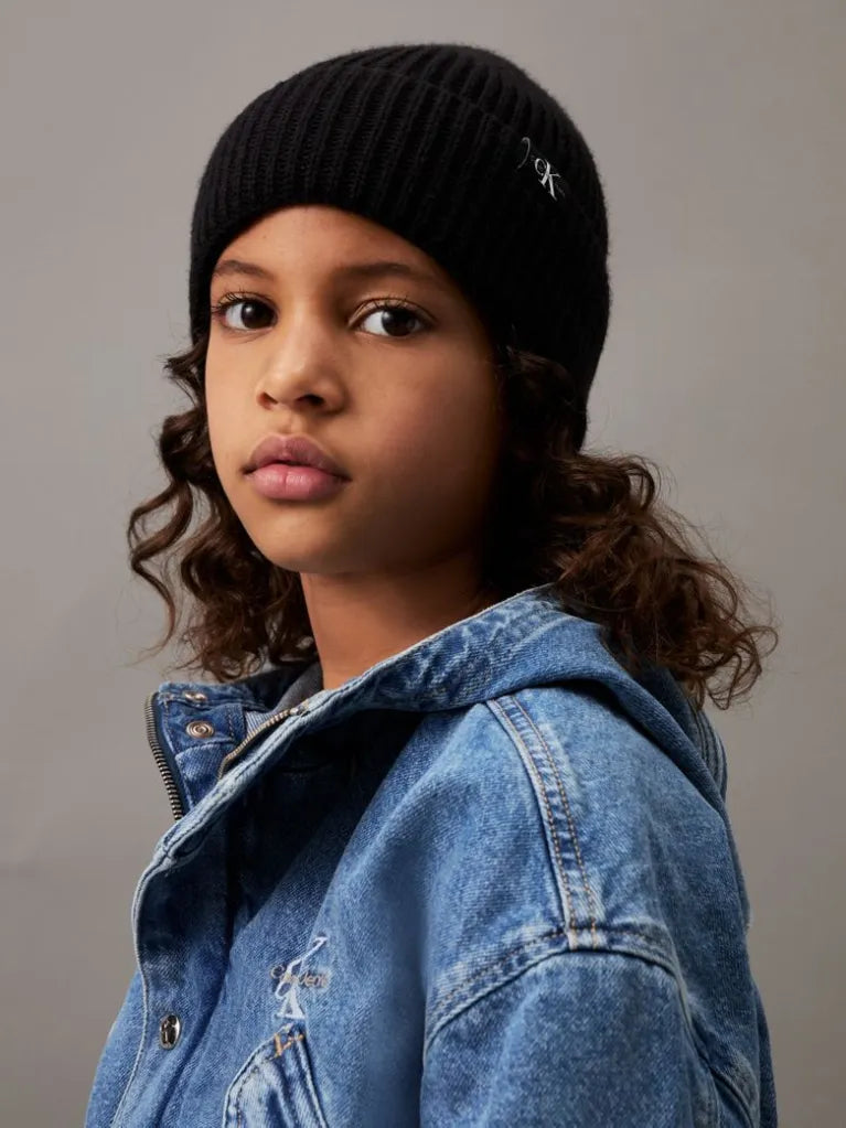 CALVIN KLEIN UNISEX RIBBED BEANIE