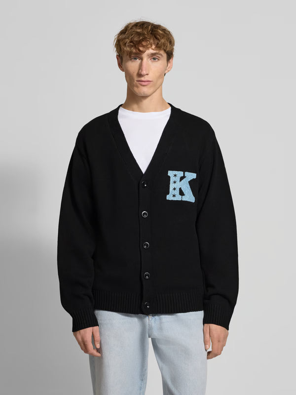 KARL KANI STAR K KNITTED V CARDIGAN