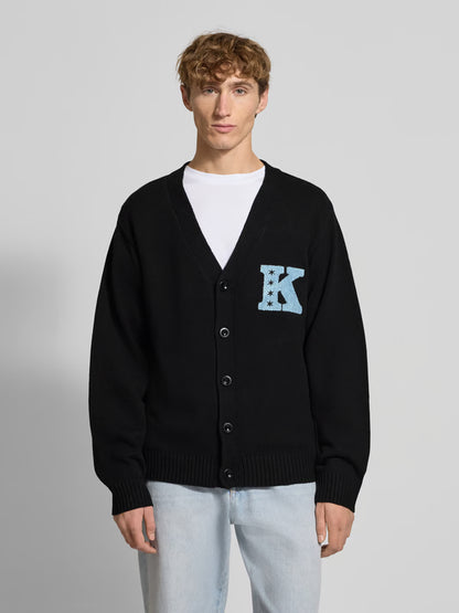 KARL KANI STAR K KNITTED V CARDIGAN