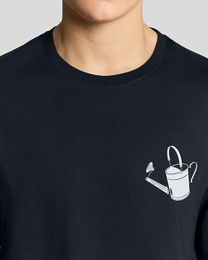 LYLE & SCOTT CAN WATERING PRINT T SHIRT