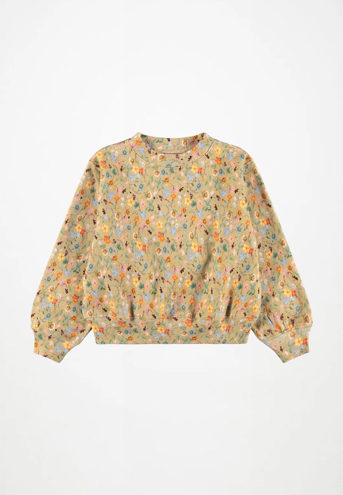 MOLO KIDS GIRLS ALLOVER FLOWERS PRINT SWEATSHIRT