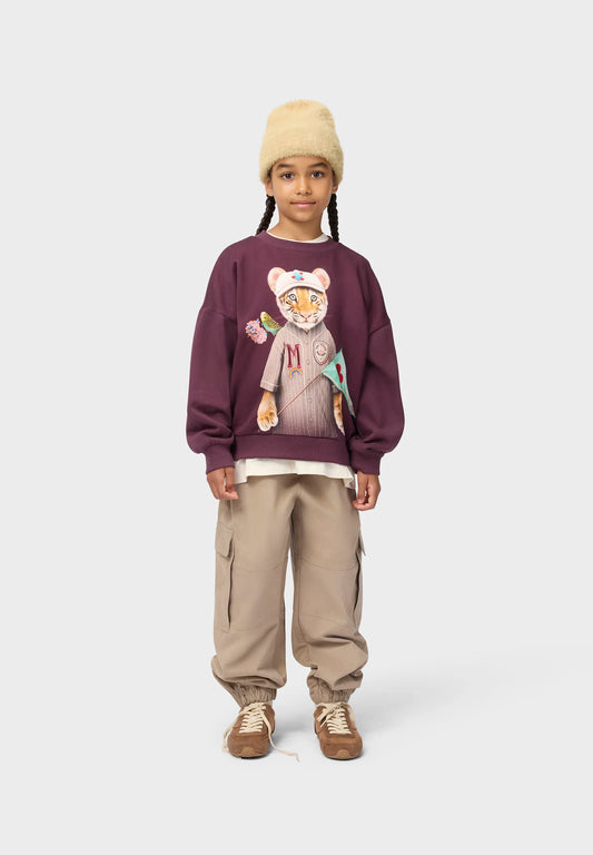 MOLO KIDS TIGER PRINT SWEATSHIRT