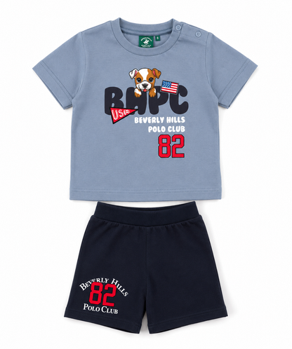 BEVERLY HILLS POLO CLUP SET T SHIRT & SHORT