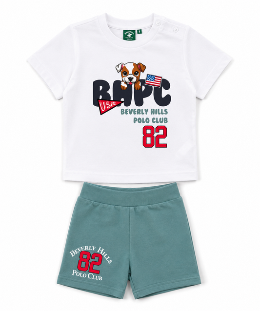 BEVERLY HILLS POLO CLUB SET T SHIRT & SHORT