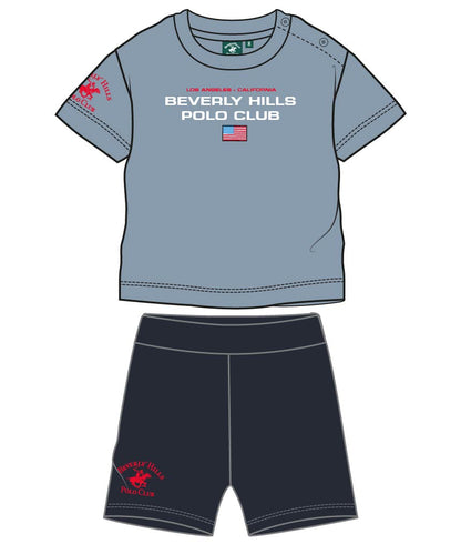 BEVERLY HILLS POLO CLUB SET T SHIRT & CARGO SHORT