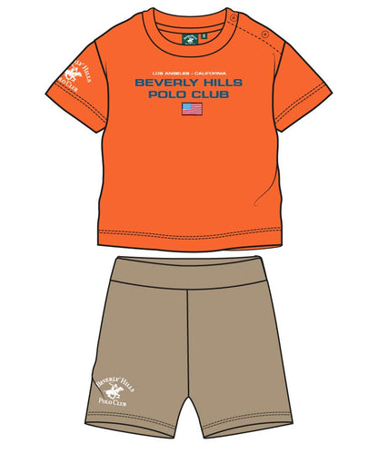 BEVERLY HILLS POLO CLUB KIDS SET T SHIRT & SHORT