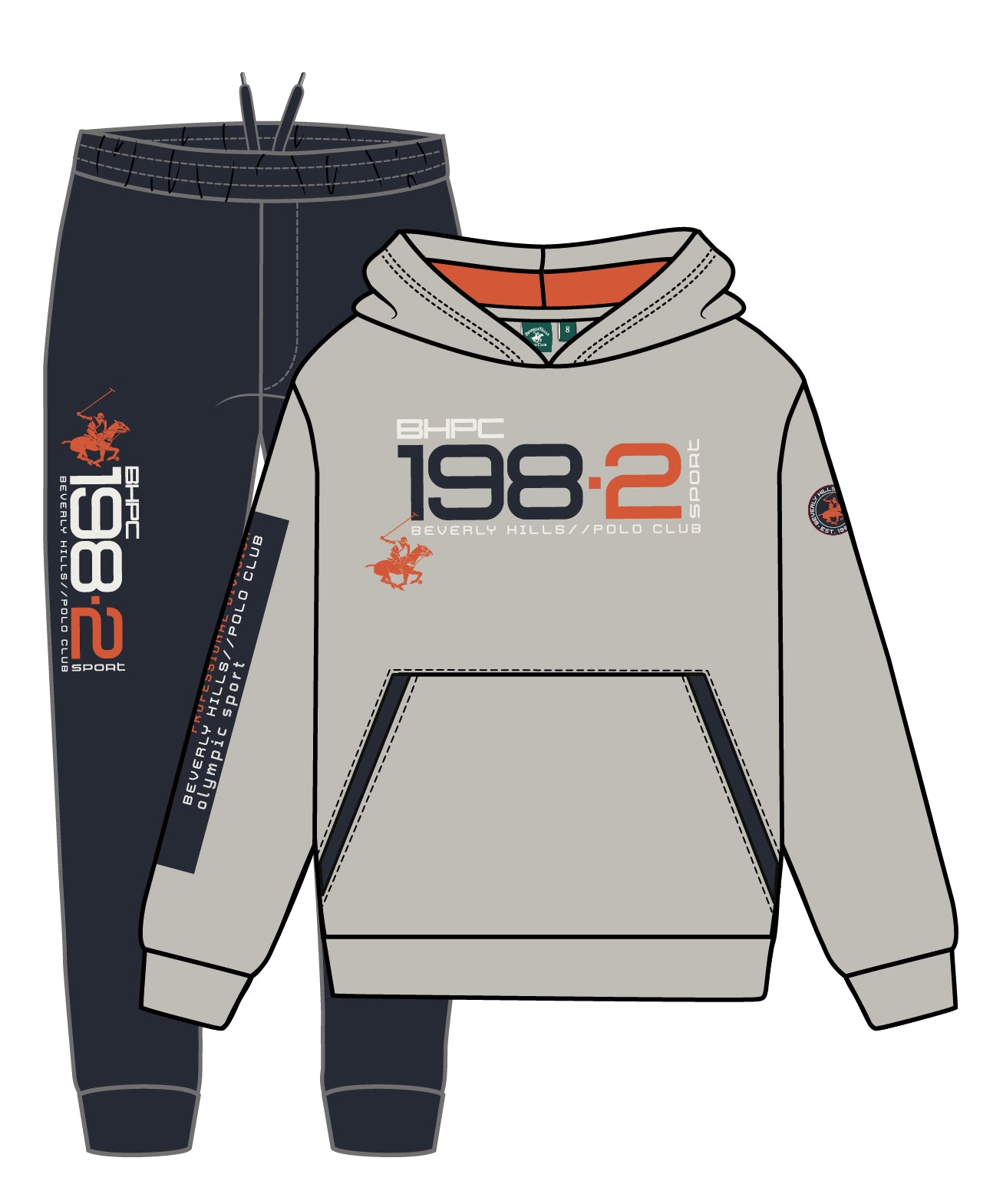 BEVERLY HILLS POLO CLUB HOODED TRACKSUIT