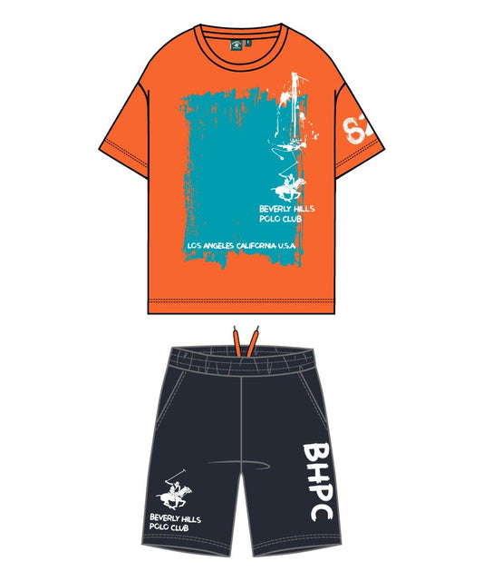 BEVERLY HILLS KIDS SET T SHIRT & SHORT