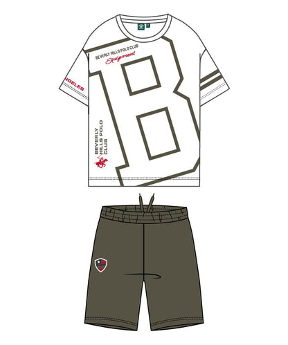 BEVERLY HILLS POLO CLUB KIDS SET T SHIRT & SHORT
