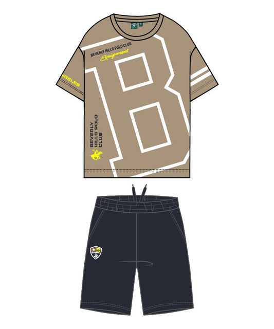 BEVERLY HILLS POLO CLUB KIDS SET T SHIRT & SHORT