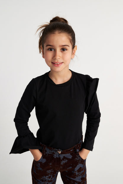 TWO IN A CASTLE BASICS RUFFLE TOP