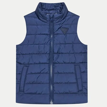 GUESS TRIANGLE LOGO PADDED VEST