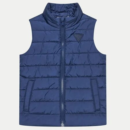 GUESS TRIANGLE LOGO PADDED VEST