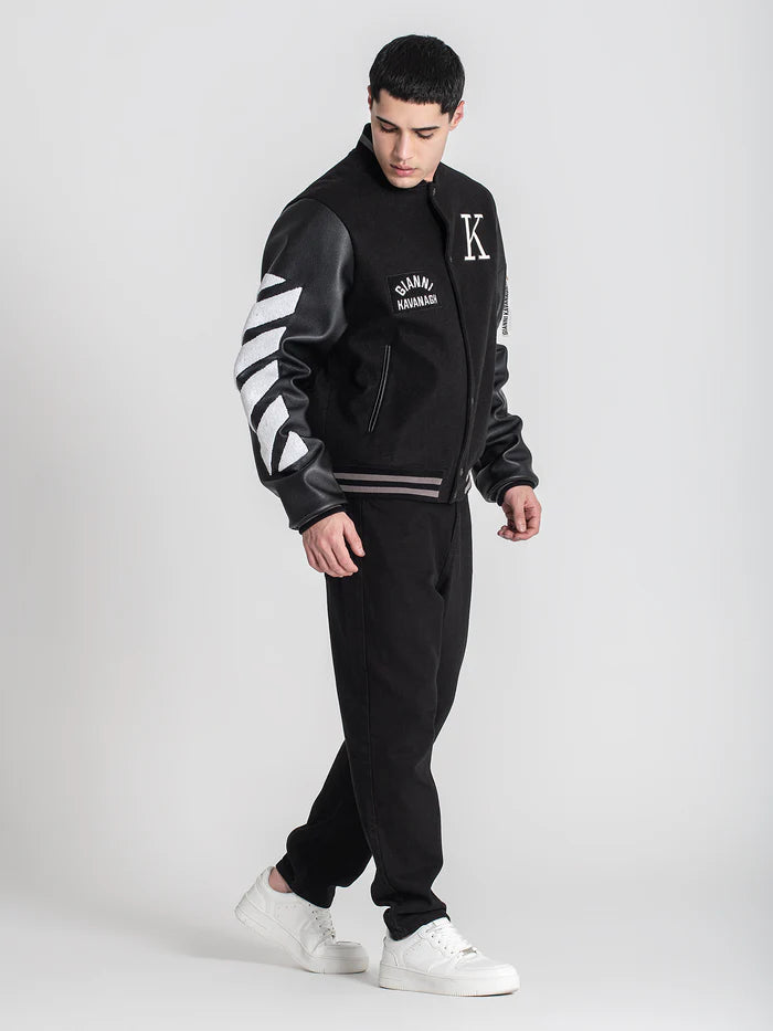 GIANNI KAVANAGH VARSITY BOMBER JACKET