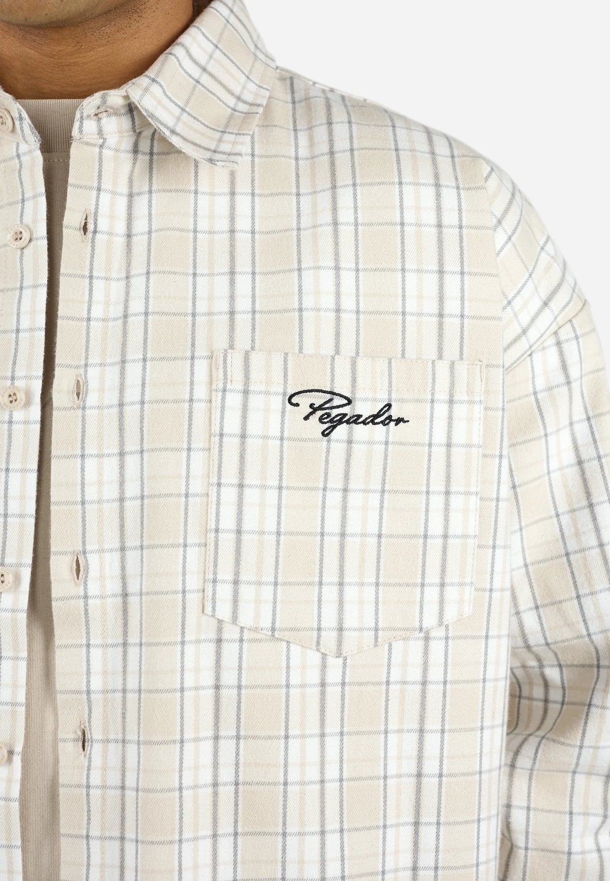 PEGADOR SIGNAR OVERSIZED FLANNEL SHIRT