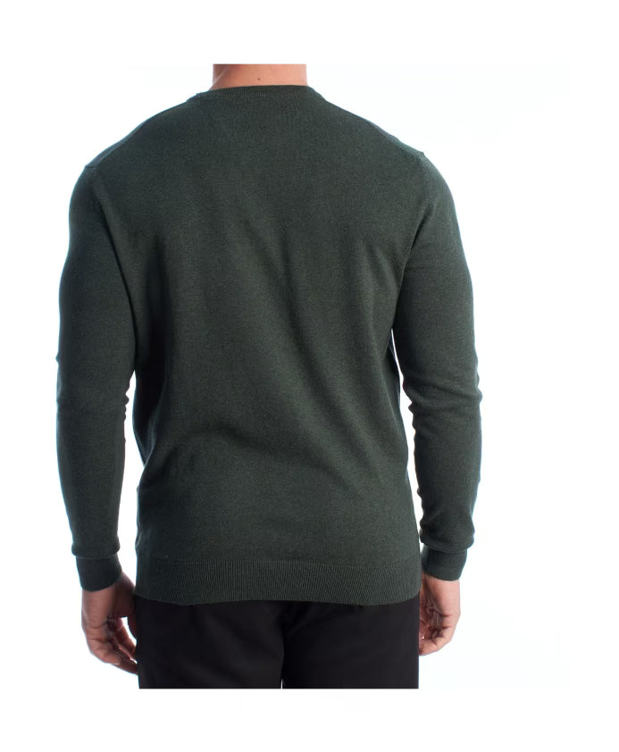 U.S POLO ASSN  CREW NECK SWEATER IN COTTON & CASHMERE BLEND