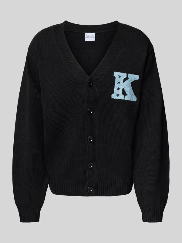KARL KANI STAR K KNITTED V CARDIGAN