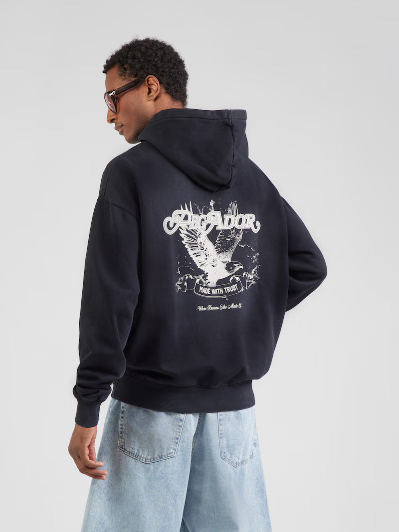 PEGADOR BARTER OVERSIZED BACK EMBROIDERY HOODIE