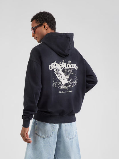 PEGADOR BARTER OVERSIZED BACK EMBROIDERY HOODIE