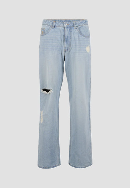 KARL KANI OG DISTRESSED STRAIGHT LEG JEANS